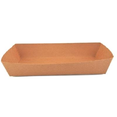 BANDEJA DE HOT-DOG RECTANGULAR CARTÓN - 25 UNIDADES