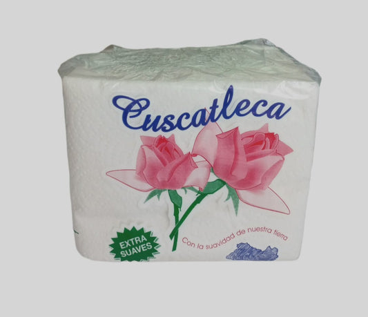 PAQUETE DE SERVILLETA CUADRADA CUSCATLECA - 100 UNIDADES