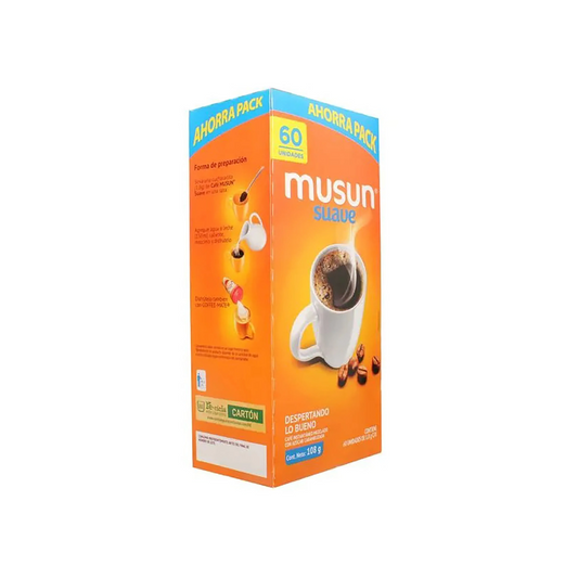 CAJA DE CAFE MUSUN SUAVE - 60 UNIDADES