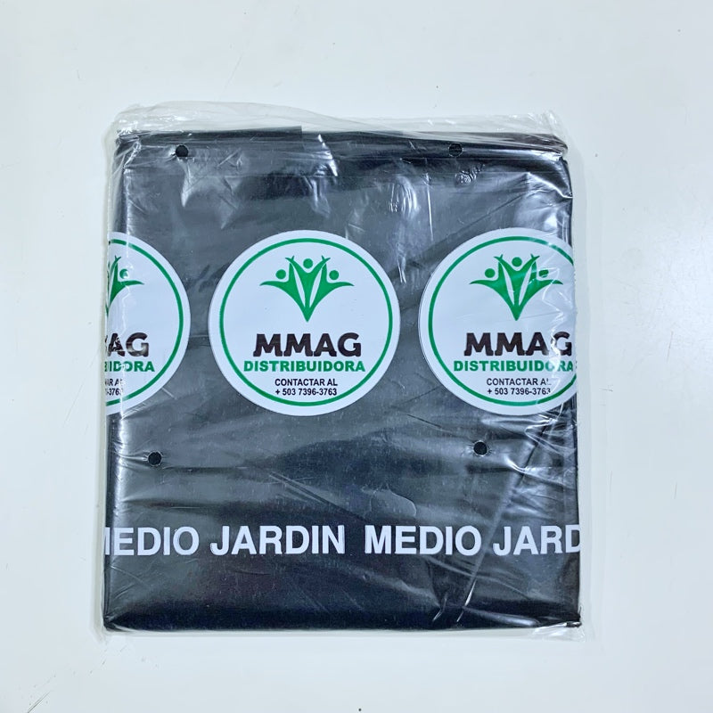 Paquete Bolsa 1/2 Jardín Transparente / Negra / Doble -  10 UNIDADES