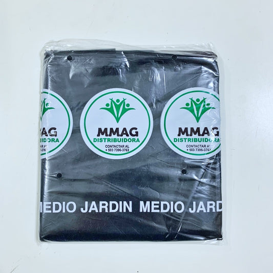 Paquete Bolsa 1/2 Jardín Transparente / Negra / Doble -  10 UNIDADES