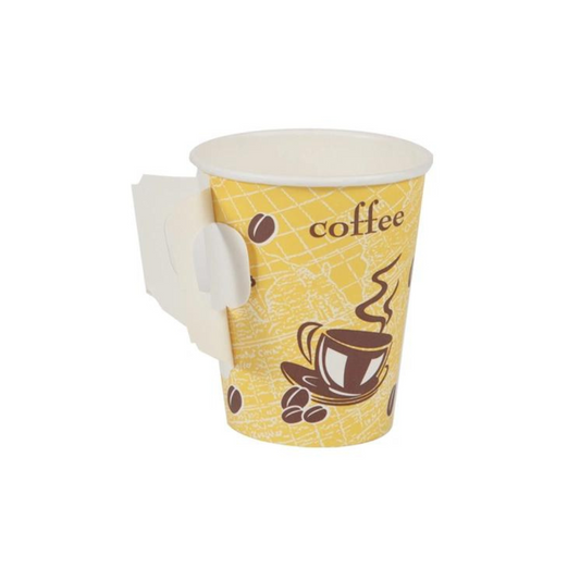 VASO 8 ONZ BEBIDA CALIENTE CON OREJA - 50 UNIDADES