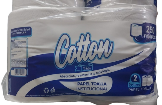 PAPEL TOALLA COTTON  250 MTS