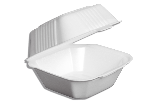 BANDEJA 6X6 HAMBURGUESERA FOAM -  50 UNIDADES