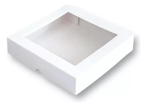 CAJA CHOCOLATE PEQUEÑA CON VENTANA - 25 UNIDADES