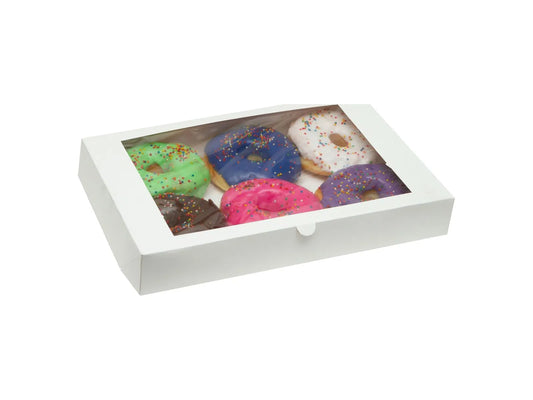 CAJA DE DONAS CON VENTANA - 25 UNIDADES