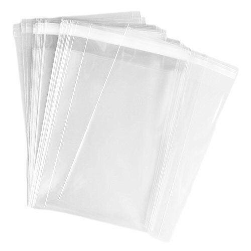 BOLSA DE CELOFÁN 12X35 CON PEGA - BOLSA CHINA - 100 UNIDADES