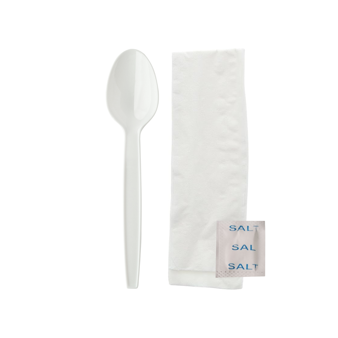 KIT BLANCO DE CUCHARA C/SAL - 100 UNIDADES