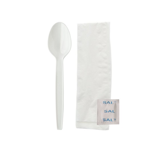 KIT BLANCO DE CUCHARA C/SAL - 100 UNIDADES