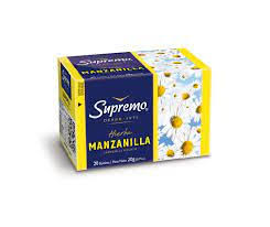CAJA TE MANZANILLA SUPREME 20 UNIDADES
