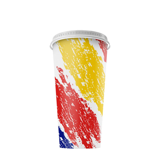VASO DISEÑO GENERICO 21 OZ CON TAPA - 25 UNIDADES