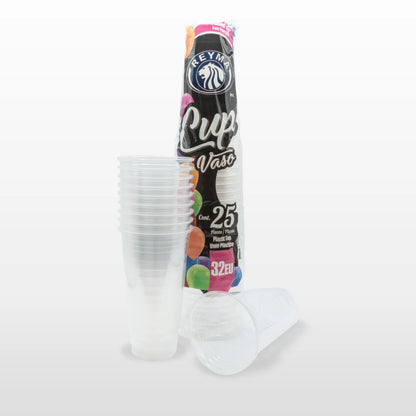 VASO TRANSPARENTE DE 32 ONZ REYMA - 50 UNIDADES